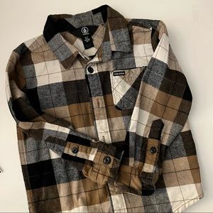 VOLCOM toddler flannel